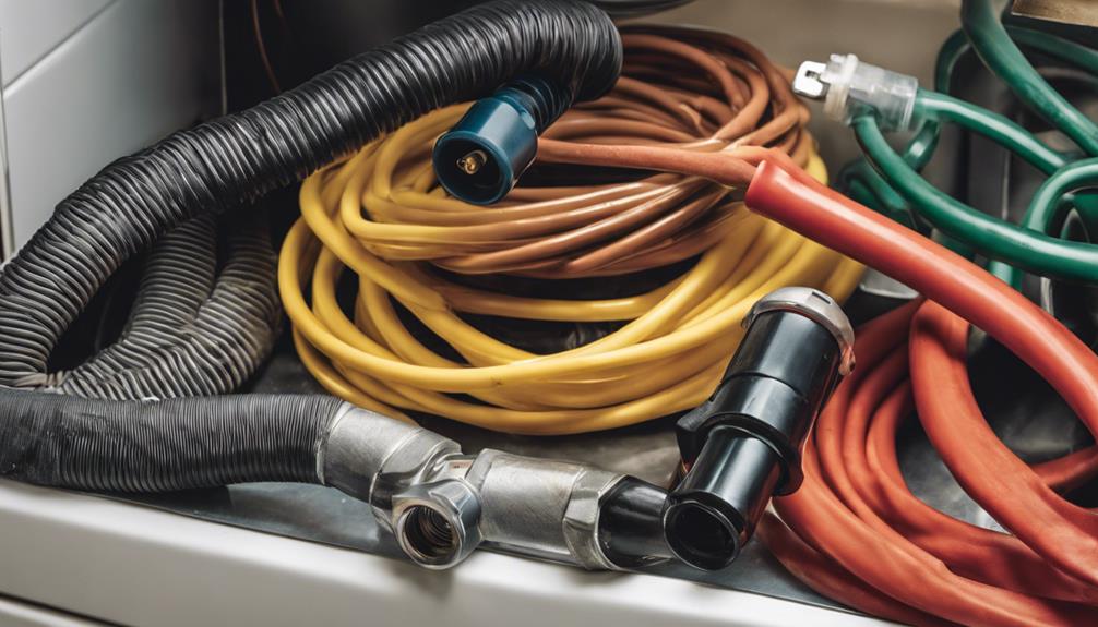 examine hoses and cords