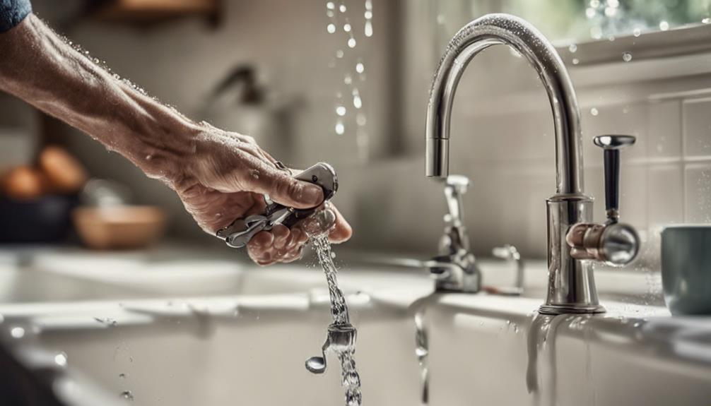repairing a dripping tap